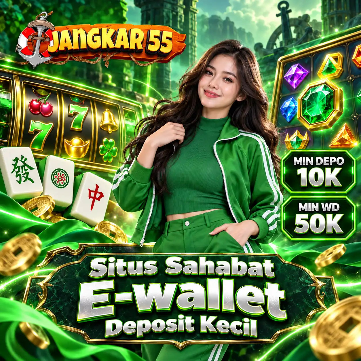 Thumbnail 1 of 3, Poster, JANGKAR55: Situs Sahabat E-wallet Deposit Kecil Tanpa Potongan Admin designed and sold by JANGKAR55.
